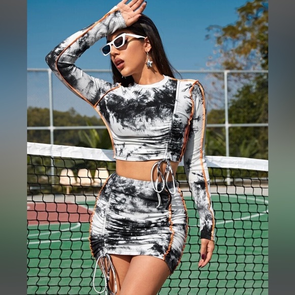 Tie Dye skirt set